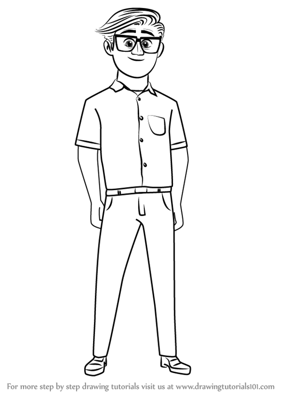 567x800 learn how to draw ted templeton from the boss baby - Boss Drawing