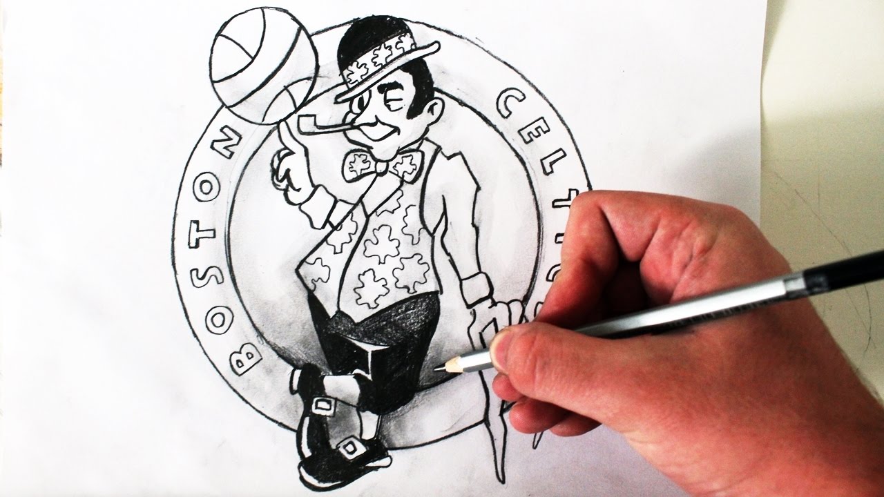 1280x720 como desenhar a logo boston celtics - Boston Drawing