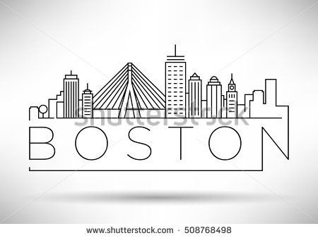 450x338 ink'd up city drawing, usa cities - Boston Drawing