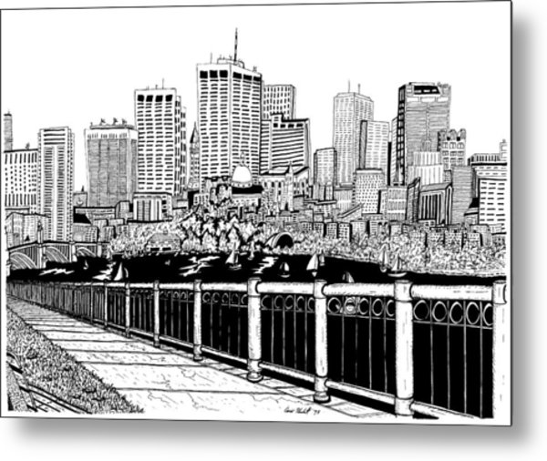 600x506 boston skyline hatch shell drawing - Boston Skyline Drawing