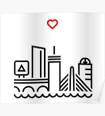210x230 boston strong drawing posters redbubble - Boston Skyline Drawing