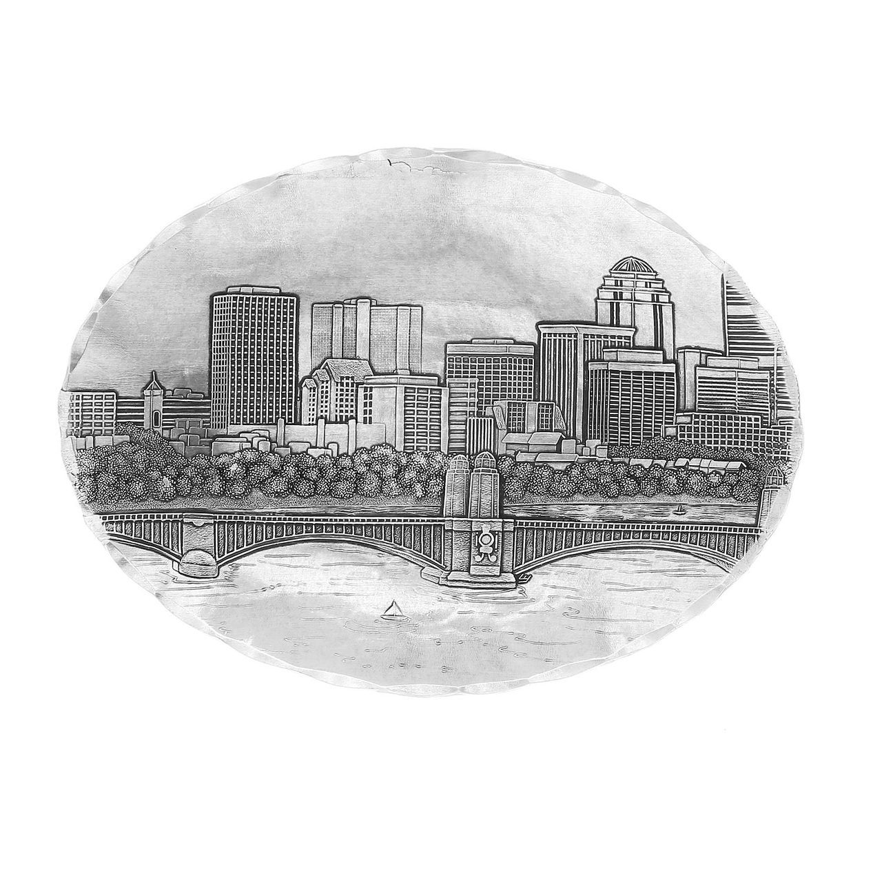 1280x1280 boston skyline small oval dish - Boston Skyline Line Drawing