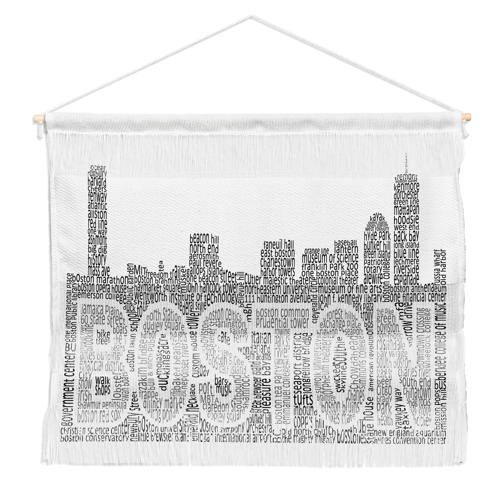 1602x1566 east urban home boston skyline wall hanging wayfair - Boston Skyline Line Drawing