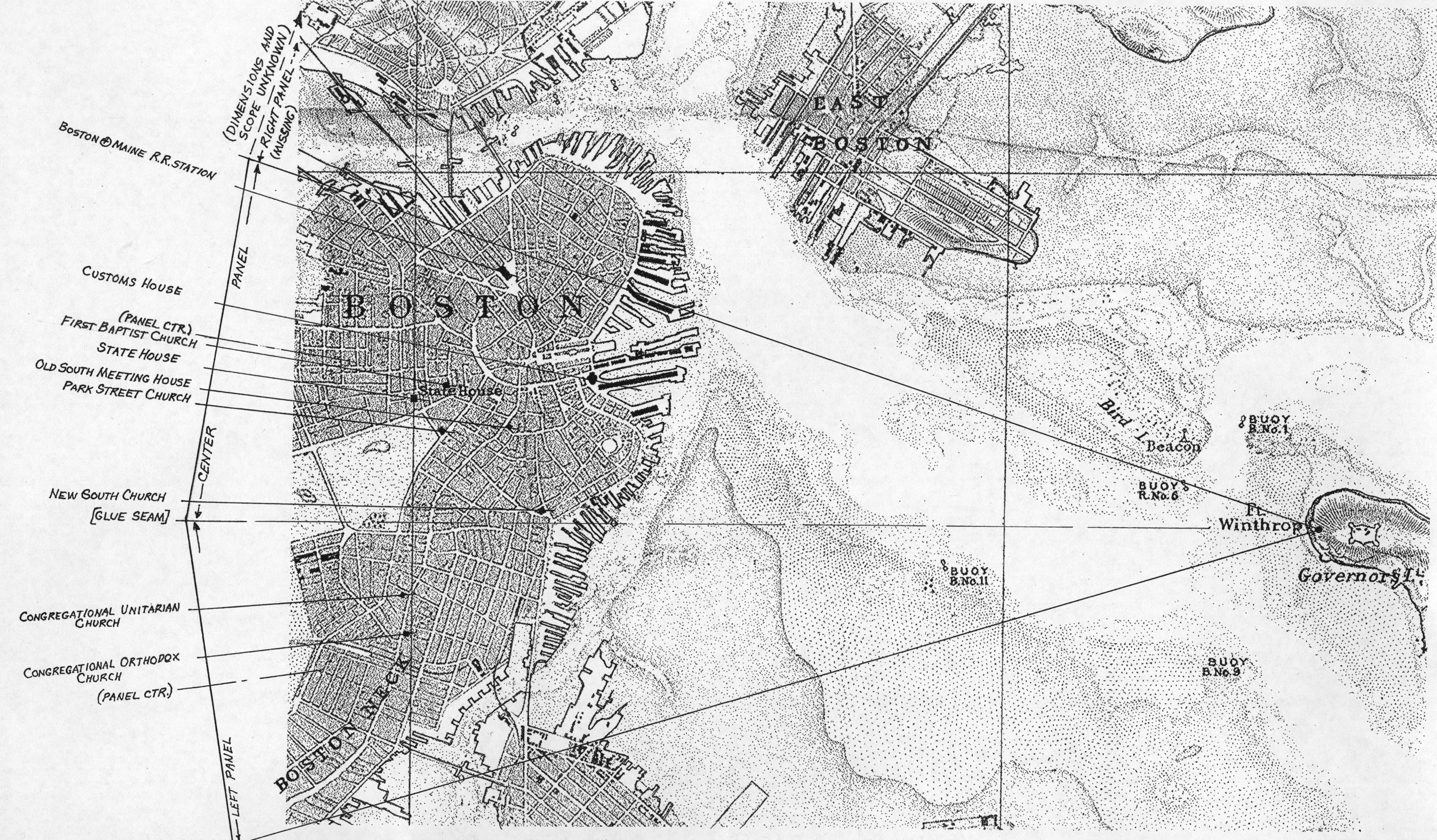 2945x1722 fitz henry lane boston harbor - Boston Skyline Line Drawing
