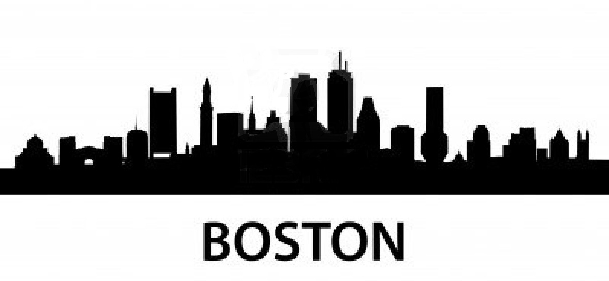 1197x553 Bands From Boston Otter Limits - Boston Skyline Line Drawing