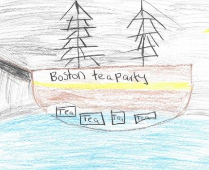Drawing Boston Tea Party