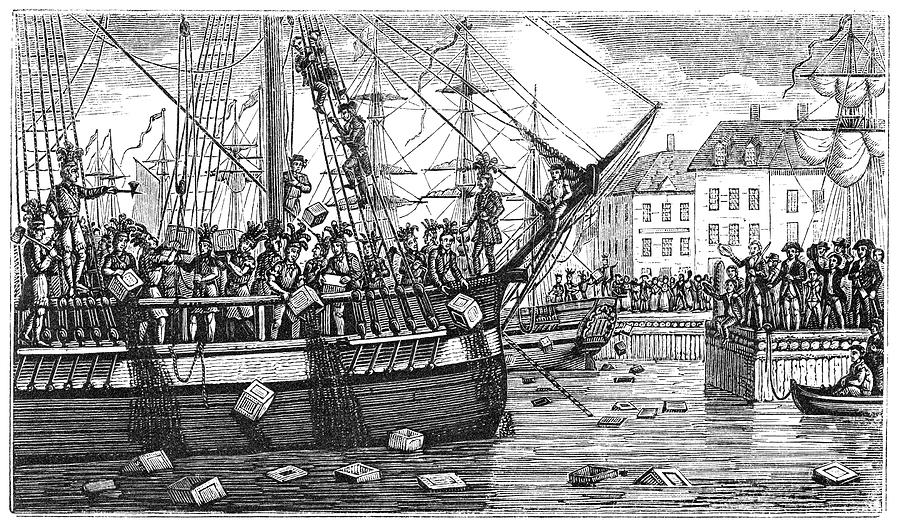 900x528 boston tea party, drawing - Boston Tea Party Ship Drawing