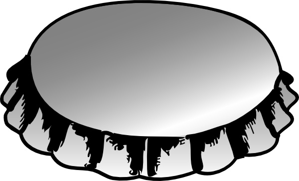 600x363 bottle cap clip art free vector in open office drawing - Bottle Cap Drawing