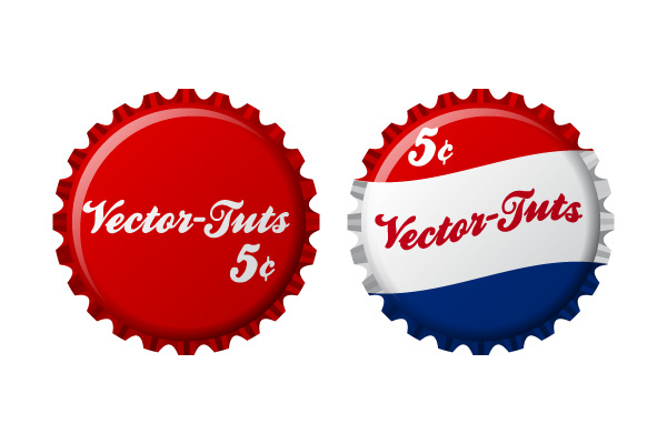 600x400 How To Create Vintage Vector Bottle Caps In Illustrator - Bottle Cap Drawing