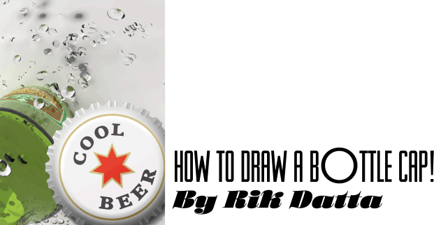 621x323 how to draw a photorealistic bottle cap tips and tricks - Bottle Cap Drawing
