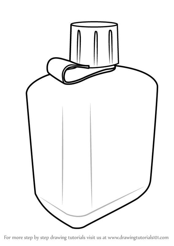 567x800 Learn How To Draw A Bottle - Bottle Drawing