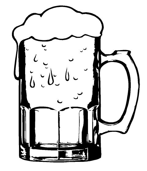 480x560 Beer Bottle Line Drawing Cians On Bridge Street - Bottle Line Drawing