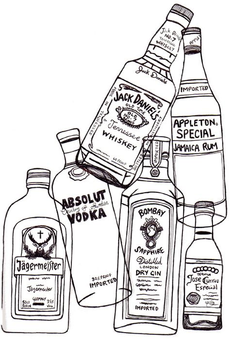 474x700 line drawing is the way to go with glass bottles art bottle - Bottle Line Drawing