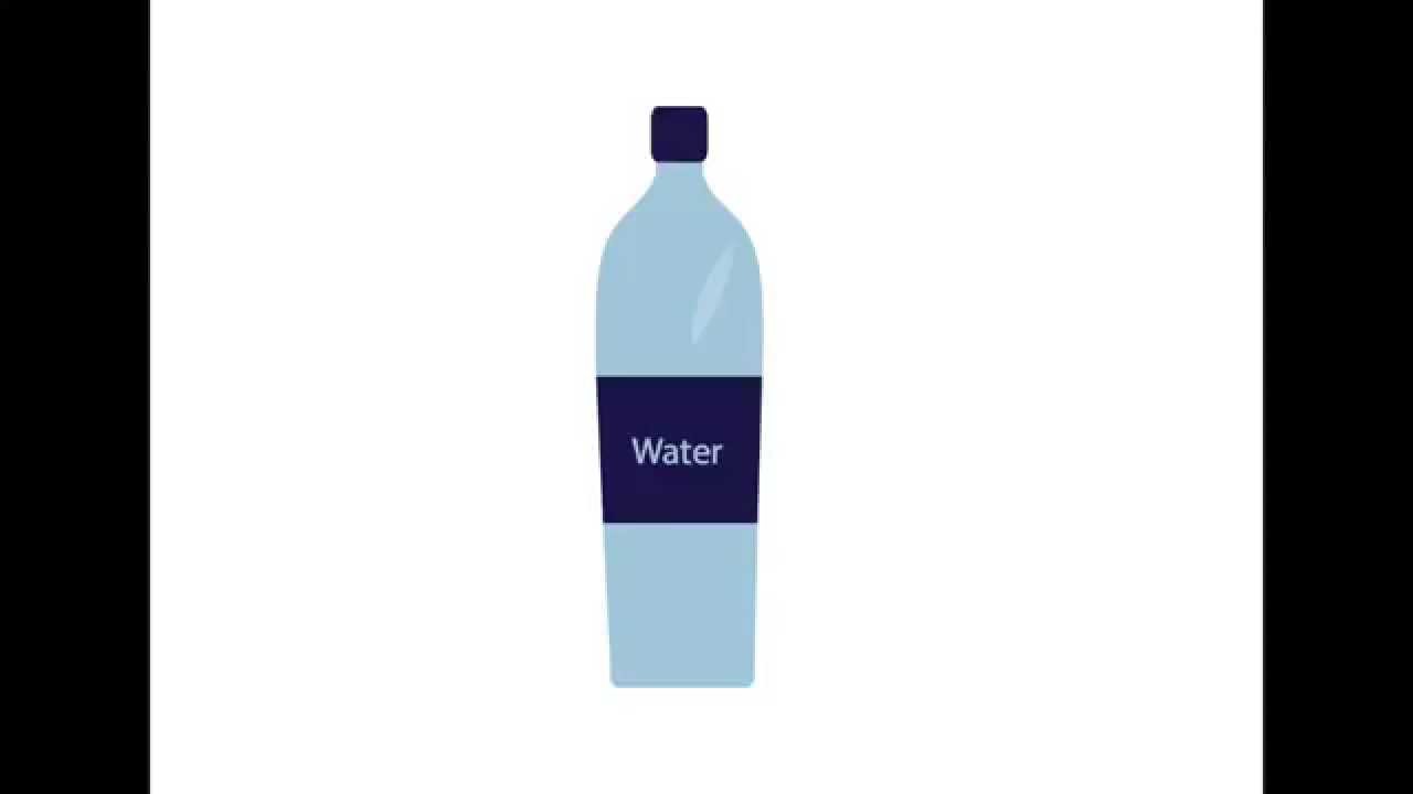 1280x720 Draw Water Bottle - Bottled Water Drawing