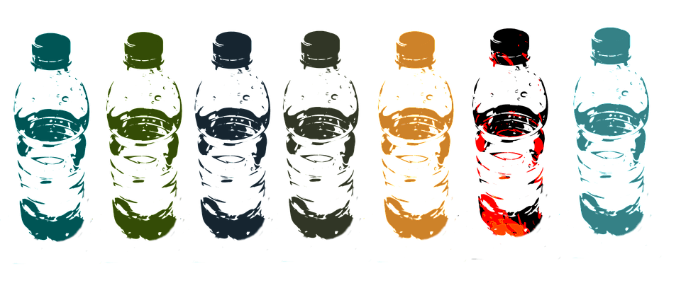 960x400 drawing bottles bottled water transparent png clipart free - Bottled Water Drawing