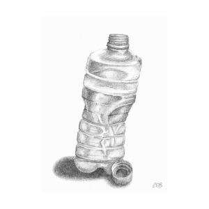 300x300 Bottle Sketch Drawing - Bottled Water Drawing