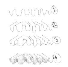 227x222 How To Draw Ruffles Great For A Bottom Of A Dress - Bottom Drawing