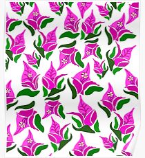 210x230 Bougainvillea Drawing Posters Redbubble - Bougainvillea Drawing