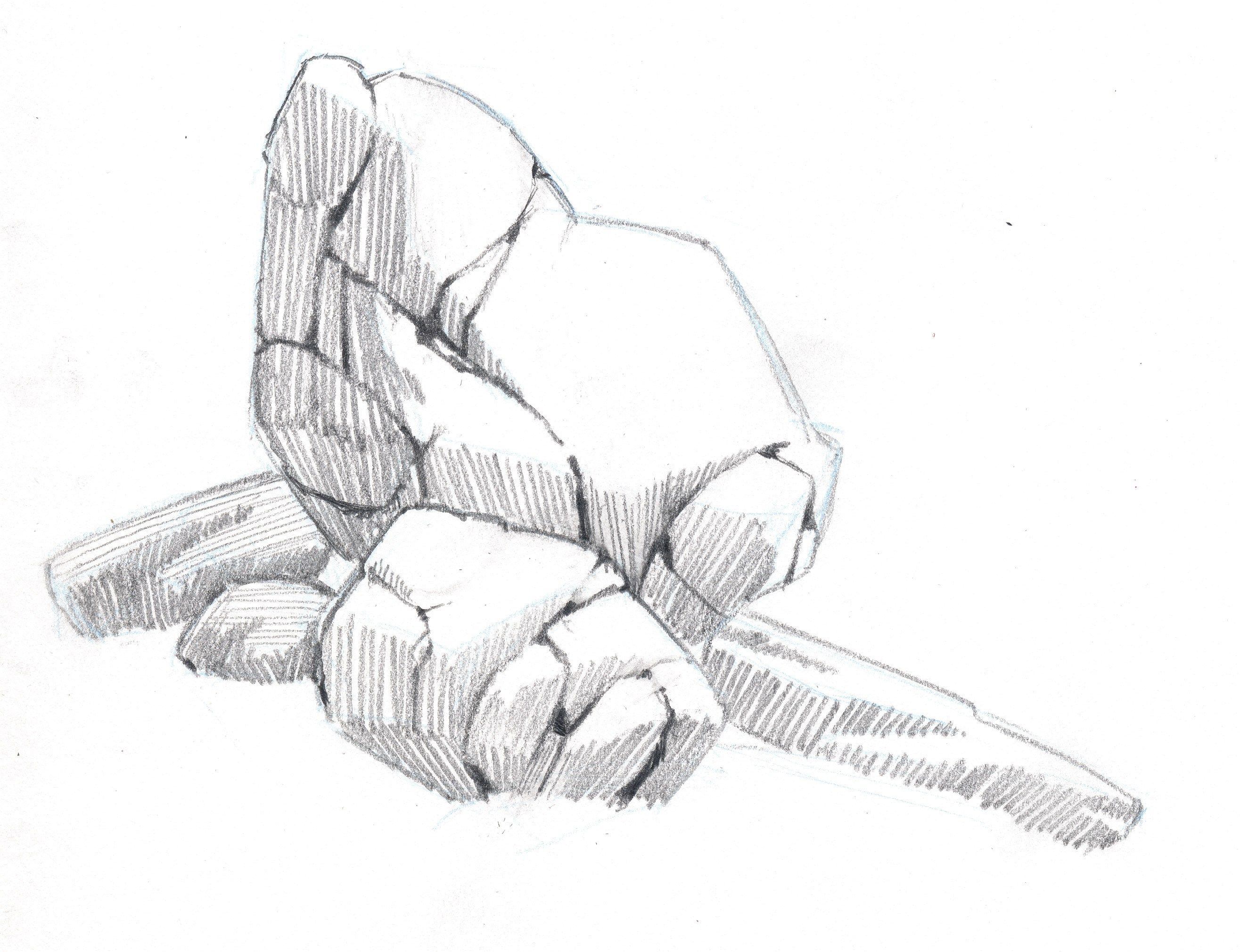 2631x2020 How To Draw Rocks Rendering Techniques Illustrated Realistic - Boulder Drawing