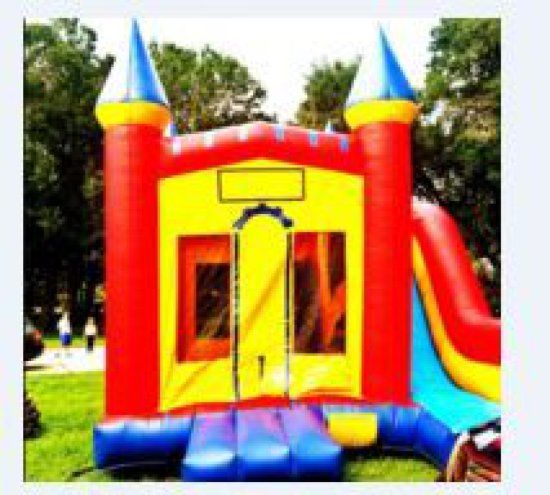 550x495 crazy castle combo bounce house slide x in primary - Bounce House Drawing