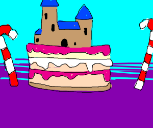 300x250 cake bouncy castle drawing - Bouncy Castle Drawing