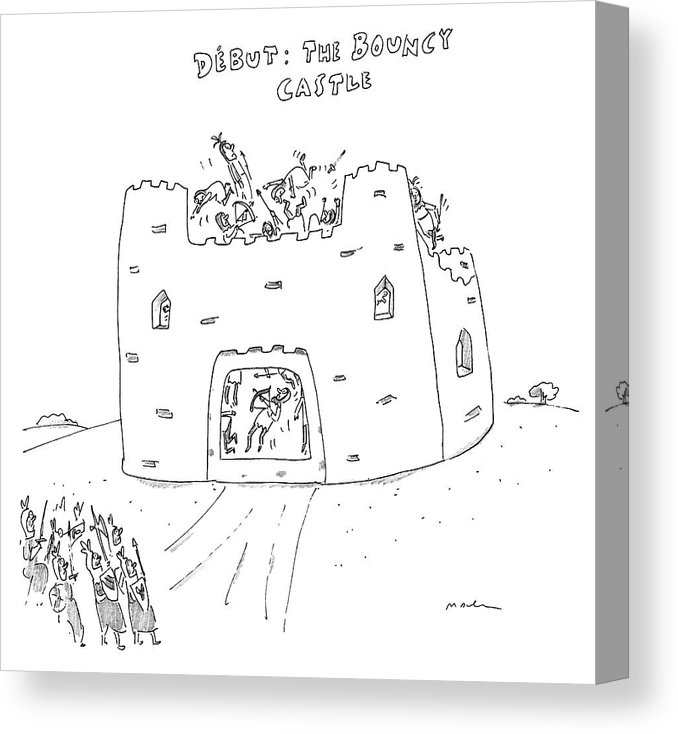 678x734 the bouncy castle canvas print canvas art - Bouncy Castle Drawing