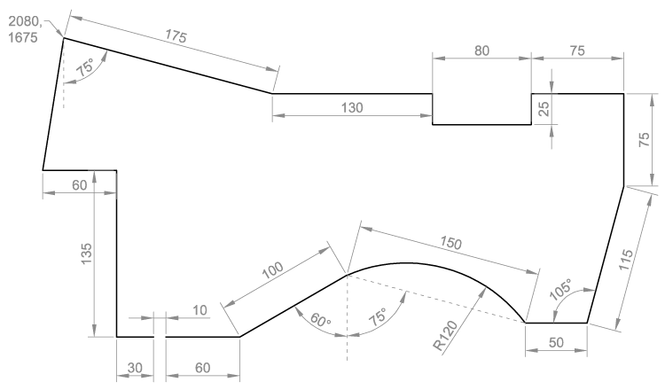 750x440 Autocad Tutorial Site Layout Exercise Cadtutor - Boundary Drawing