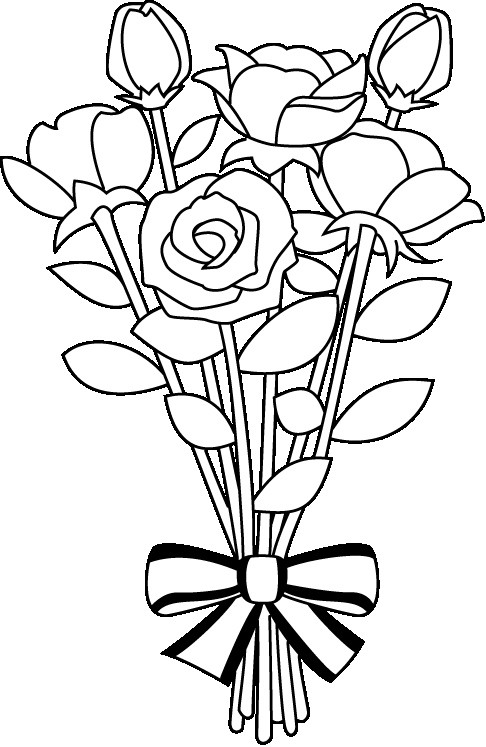 Bouquet Of Roses Drawing at PaintingValley.com | Explore collection of ...