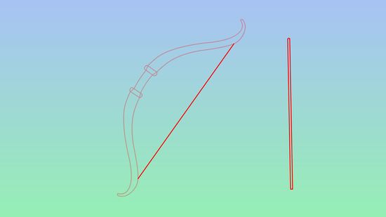 550x309 How To Draw A Bow And Arrow Steps - Bow And Arrow Drawing