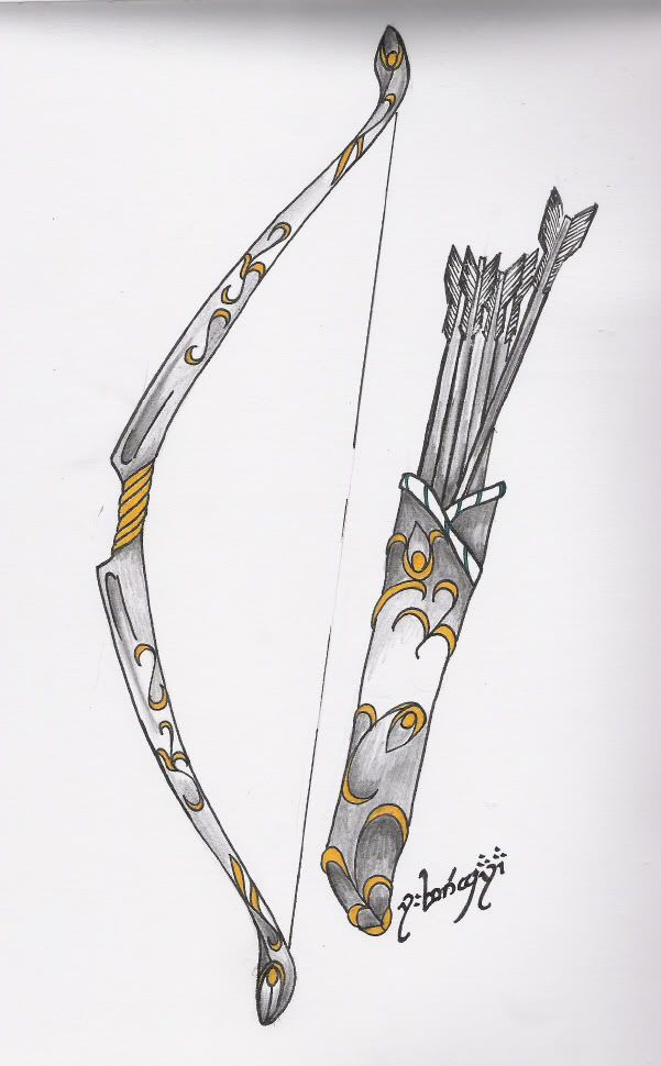 Bow And Arrow Drawing at Explore collection of Bow