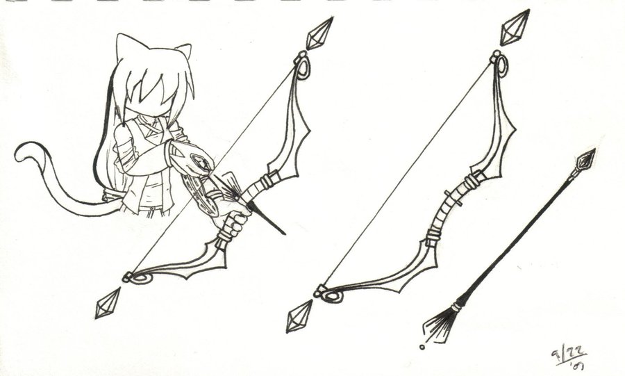 Bow Arrow Drawing