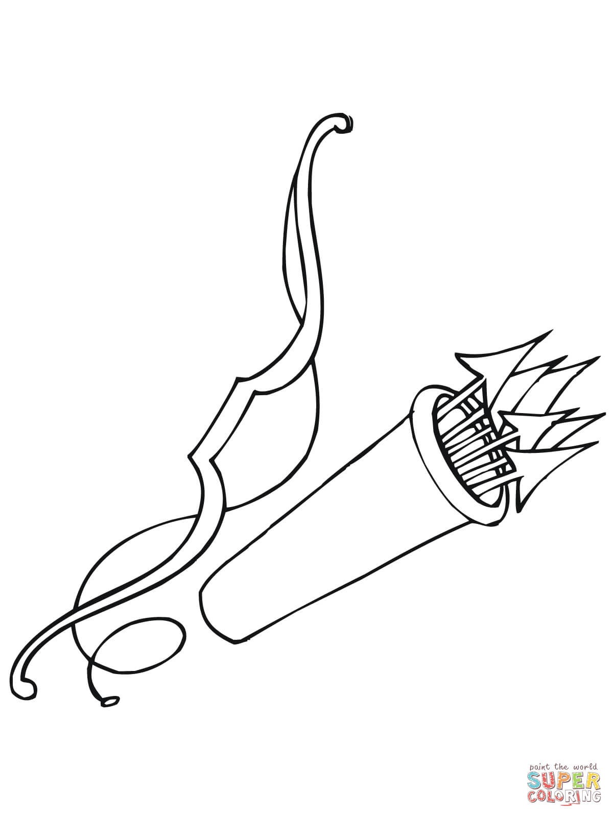 1200x1600 bow and arrow coloring pages new archery drawing at getdrawings - Bow Arrow Drawing