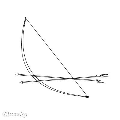 400x400 Groncrin Arrow Fantasy Drawing Angelicfadequeekydraw - Bow Arrow Drawing