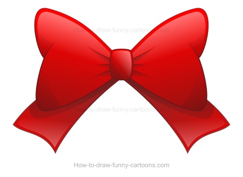 500x366 How To Draw A Bow - Bow Drawing