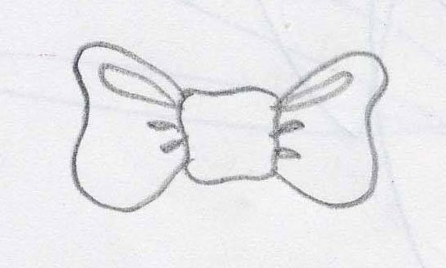 640x384 How To Draw A Ribbon Or Bow - Bow Drawing