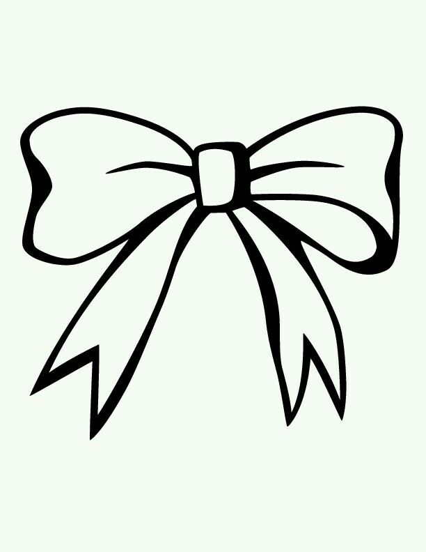 612x792 Wallpapers Bow Drawing, Fabric Painting - Bow Drawing