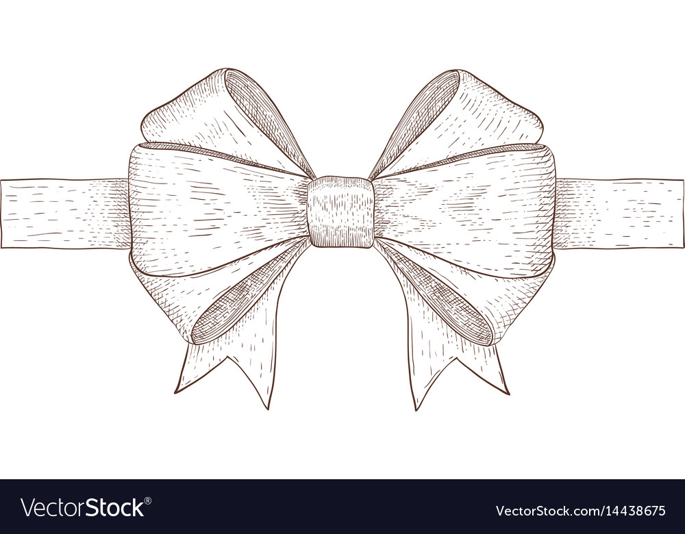 1000x780 Drawn Bow Tie Ribbin - Bow Ribbon Drawing
