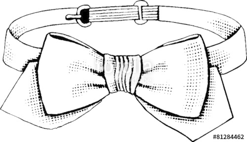 500x288 Vintage Graphic Bow Tie Stock Photo And Royalty Free Images - Bow Tie Drawing