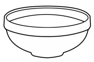 302x202 How To Draw A Bowl, Step - Bowl Drawing