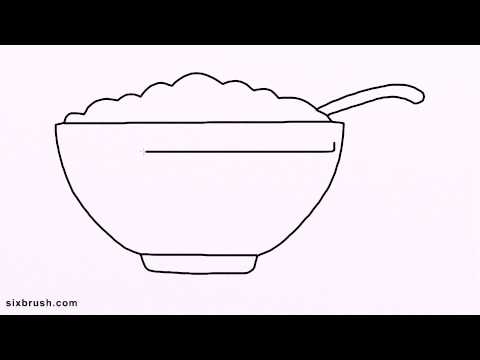 480x360 E How To Draw Bowl Easy For Beginners Step - Bowl Drawing