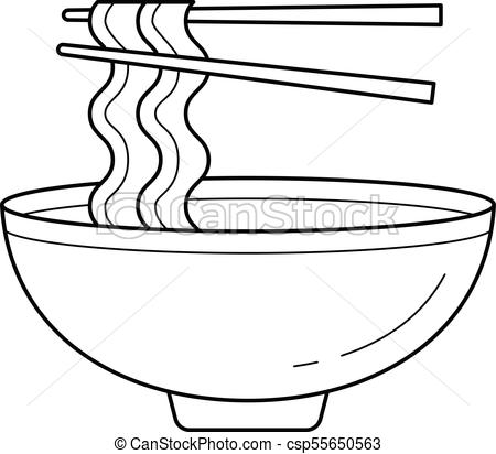 450x412 bowl of noodles vector line icon bowl of noodles vector line icon - Bowl Line Drawing