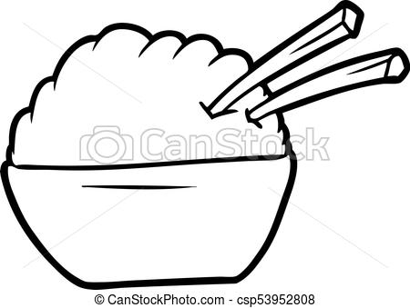 450x339 bowl of rice illustrations and clipart bowl of rice royalty - Bowl Of Rice Drawing