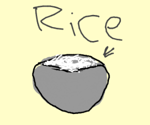 300x250 Bowl Of Rice Drawing - Bowl Of Rice Drawing