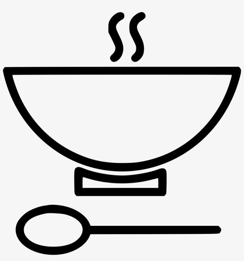 820x876 Bowl Soup Spoon Hot Comments - Bowl Of Soup Drawing