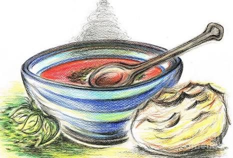 466x316 Image Result For Bowl Of Soup Drawing Draw Every Day Bowl - Bowl Of Soup Drawing