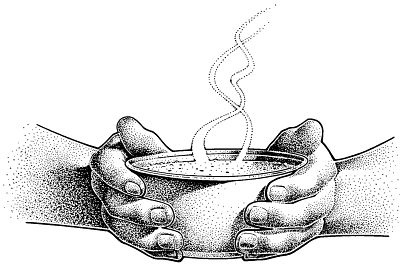 400x265 Souper Bowl - Bowl Of Soup Drawing