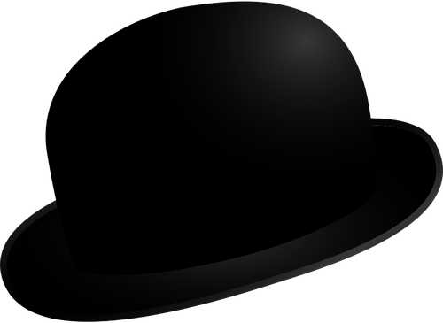 500x365 bowler hat vector drawing - Bowler Hat Drawing