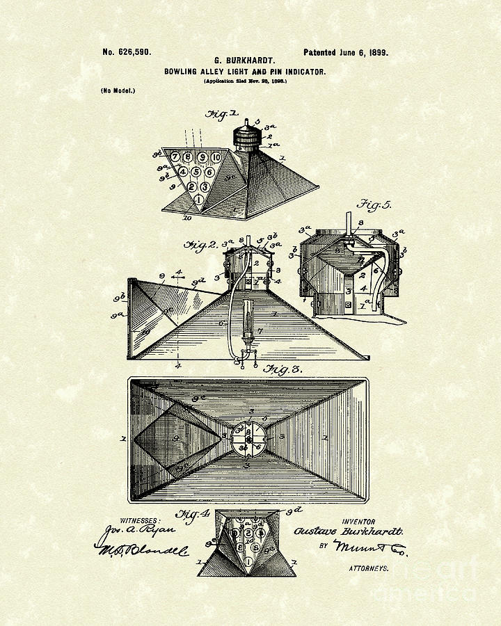 720x900 bowling alley patent art drawing - Bowling Alley Drawing