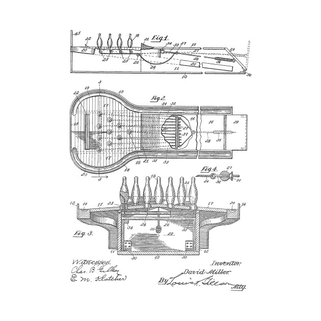 630x630 bowling alley vintage patent hand drawing - Bowling Alley Drawing