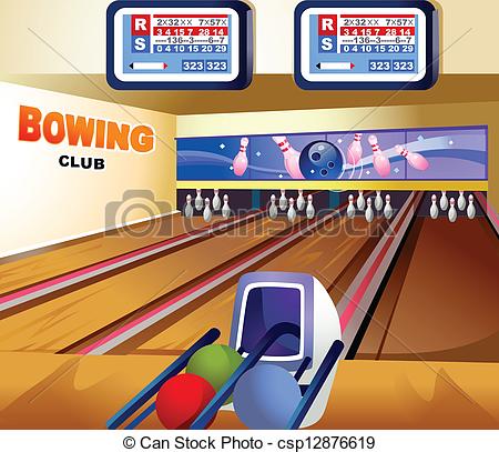 450x407 bowling alley this illustration is a common natural landscape - Bowling Alley Drawing